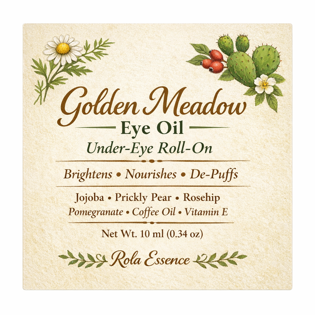 Golden Meadow Eye Oil - Brightens • Nourishes • De-Puffs