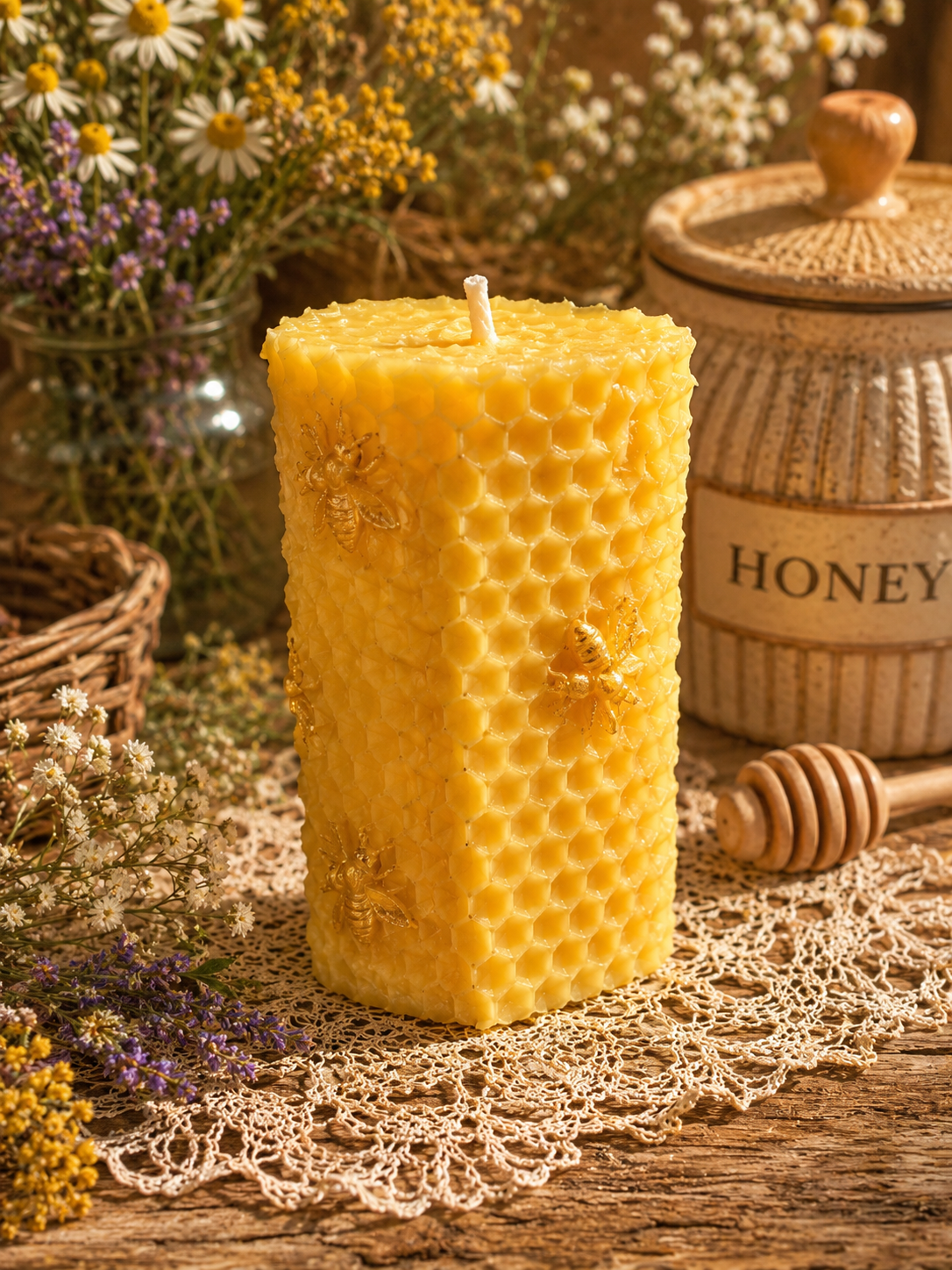 Golden Hive Beeswax Candle