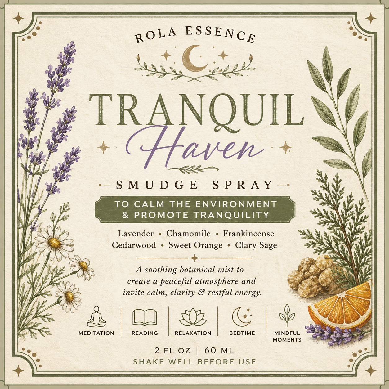 Tranquil Haven Smudge Spray -     Calm • Clear • Restore