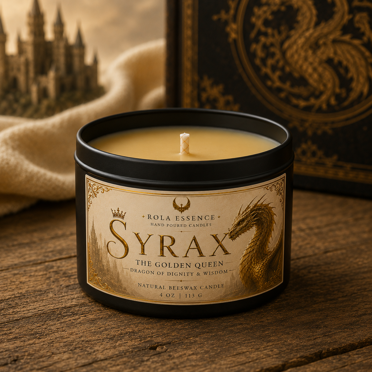 Syrax - The Golden Queen Candle