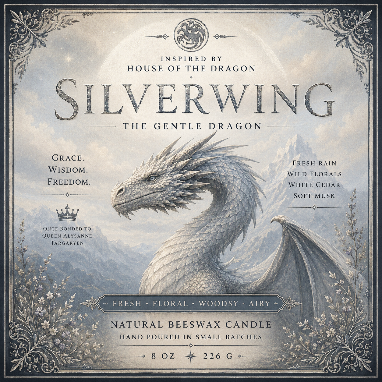 Silverwing | The Gentle Dragon Candle