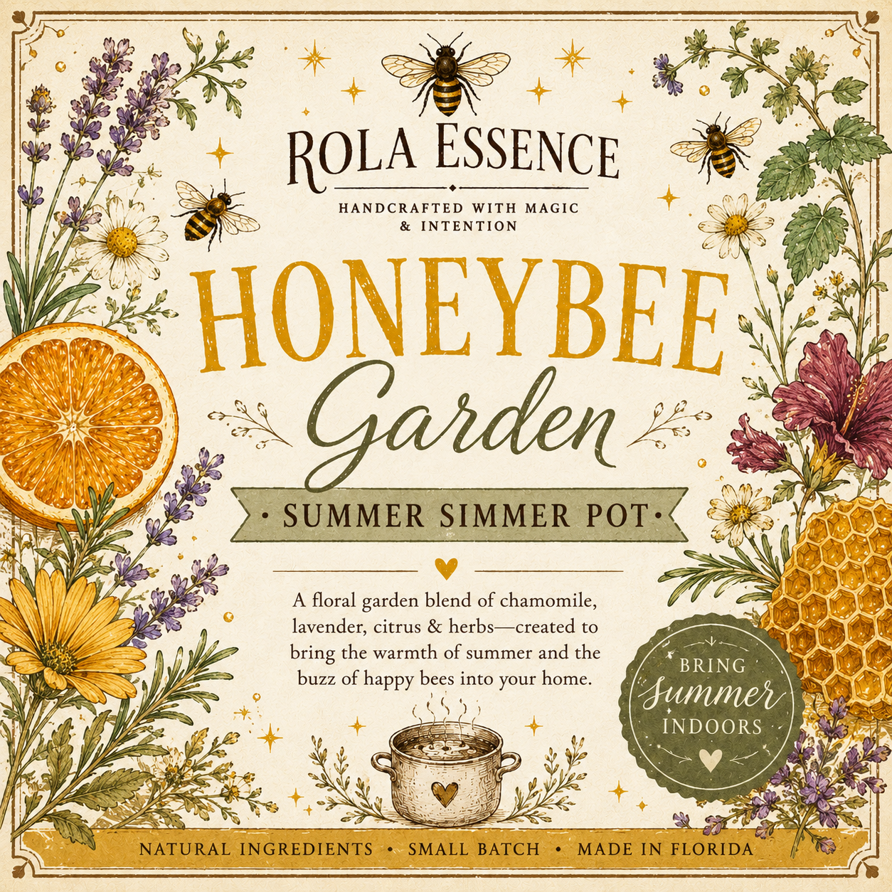 Honeybee Garden Simmer Pot