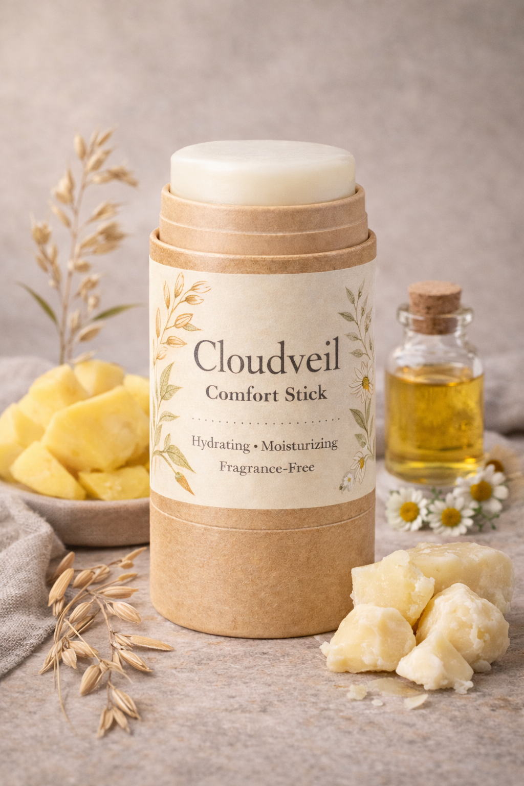 Cloudveil Comfort Stick - Hydrating Face + Body Balm