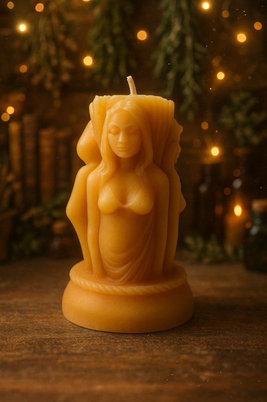 The Triple Flame Goddess Candle