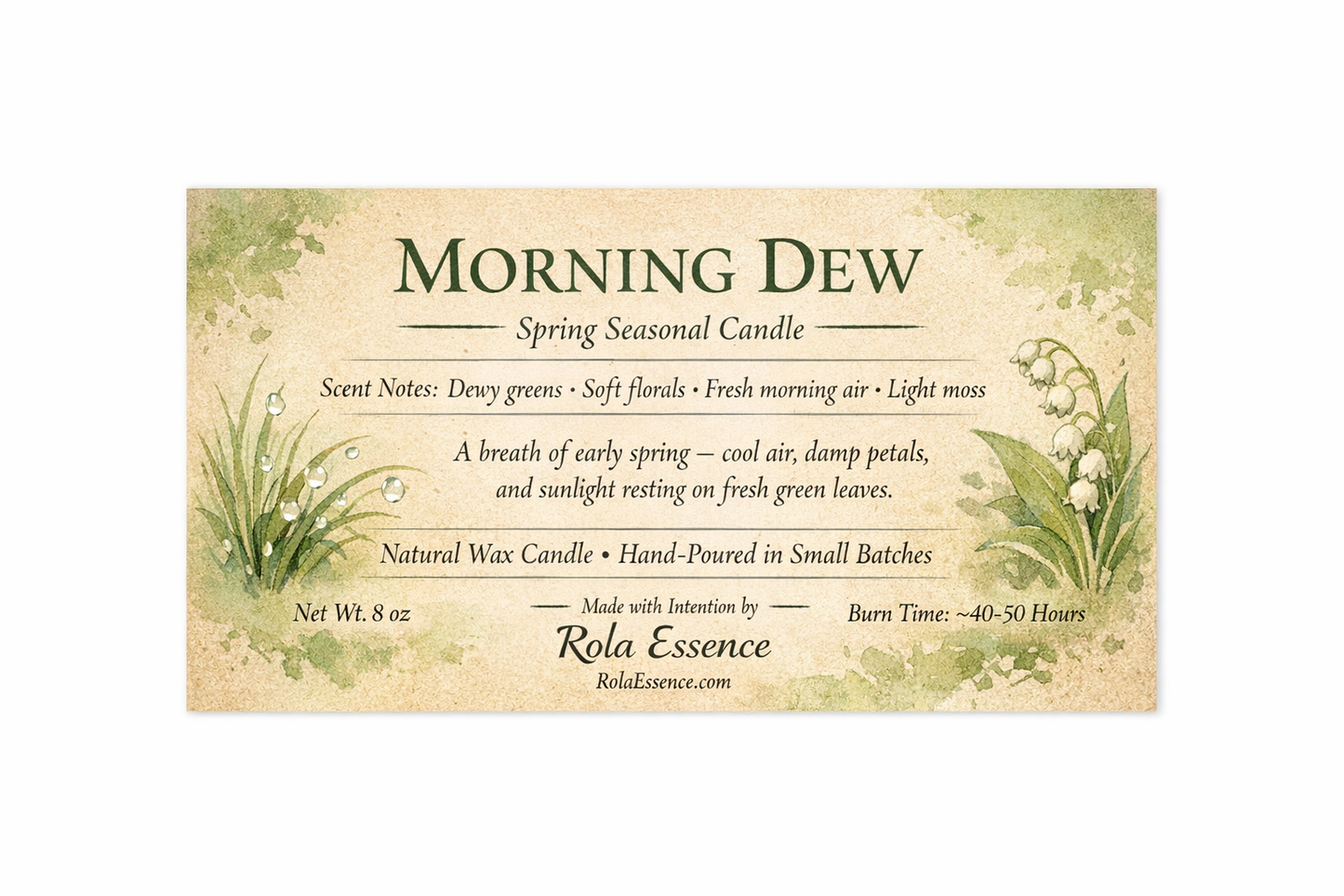 Morning Dew – Spring Seasonal Candle
