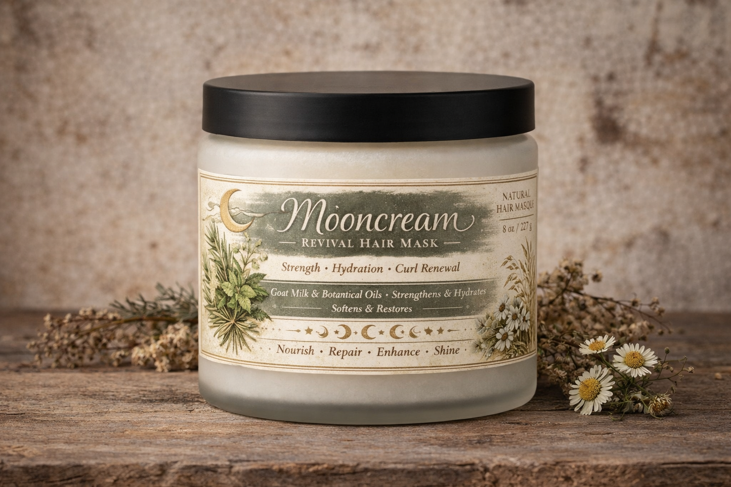 Mooncream Revival Hair Mask - Strength • Hydration • Curl Renewal