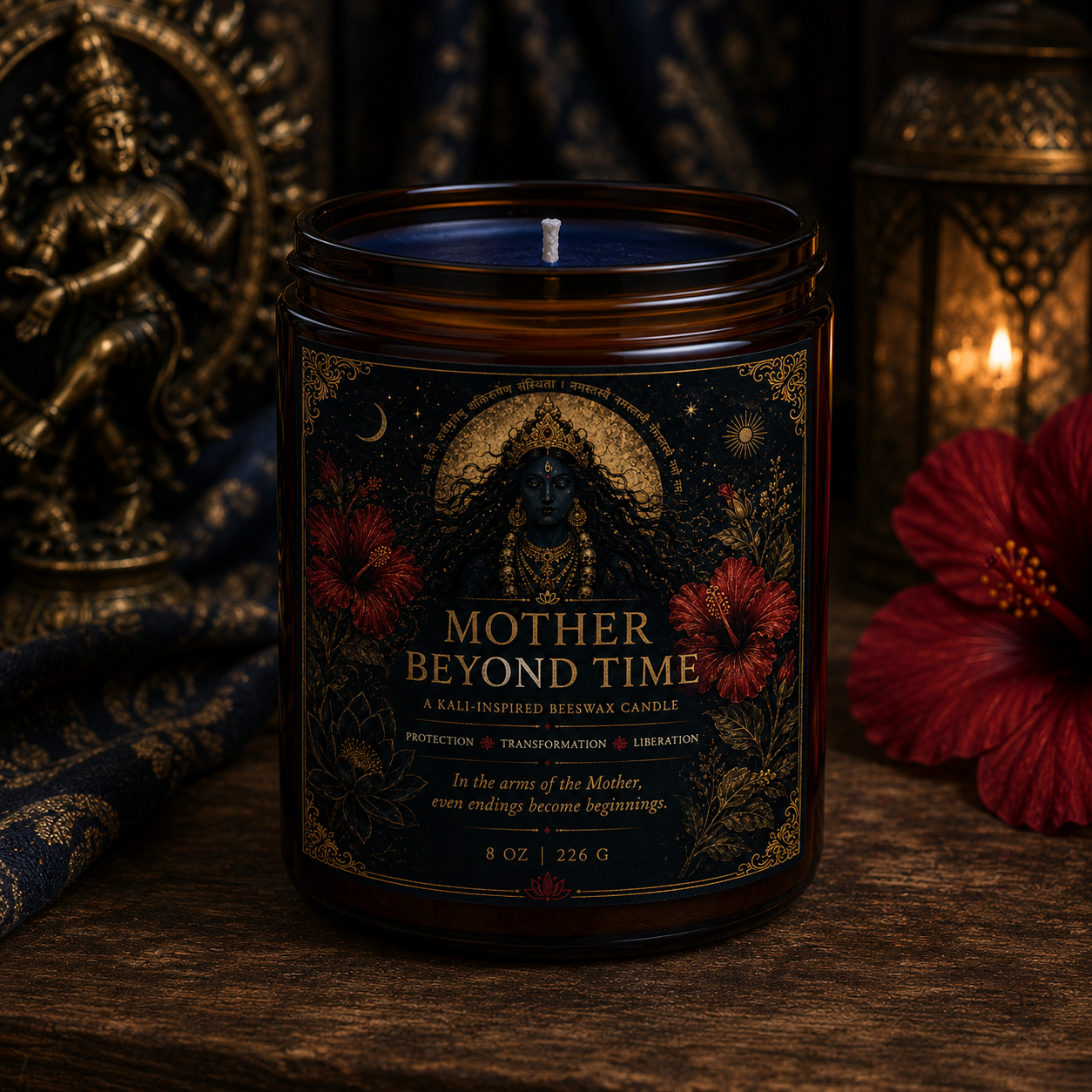 Mother Beyond Time | Kali-Inspired Beeswax Candle