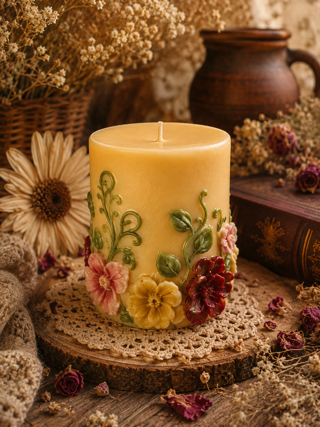 Gilded Wildflower Garden Candle | Where Wildflowers Turn Golden