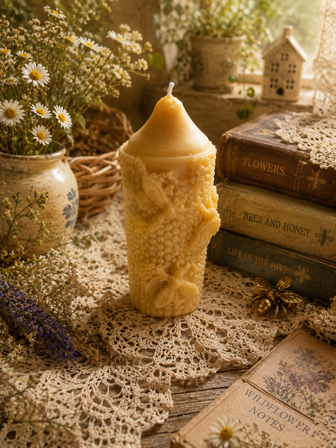 Wildflower Hive Beeswax Candle