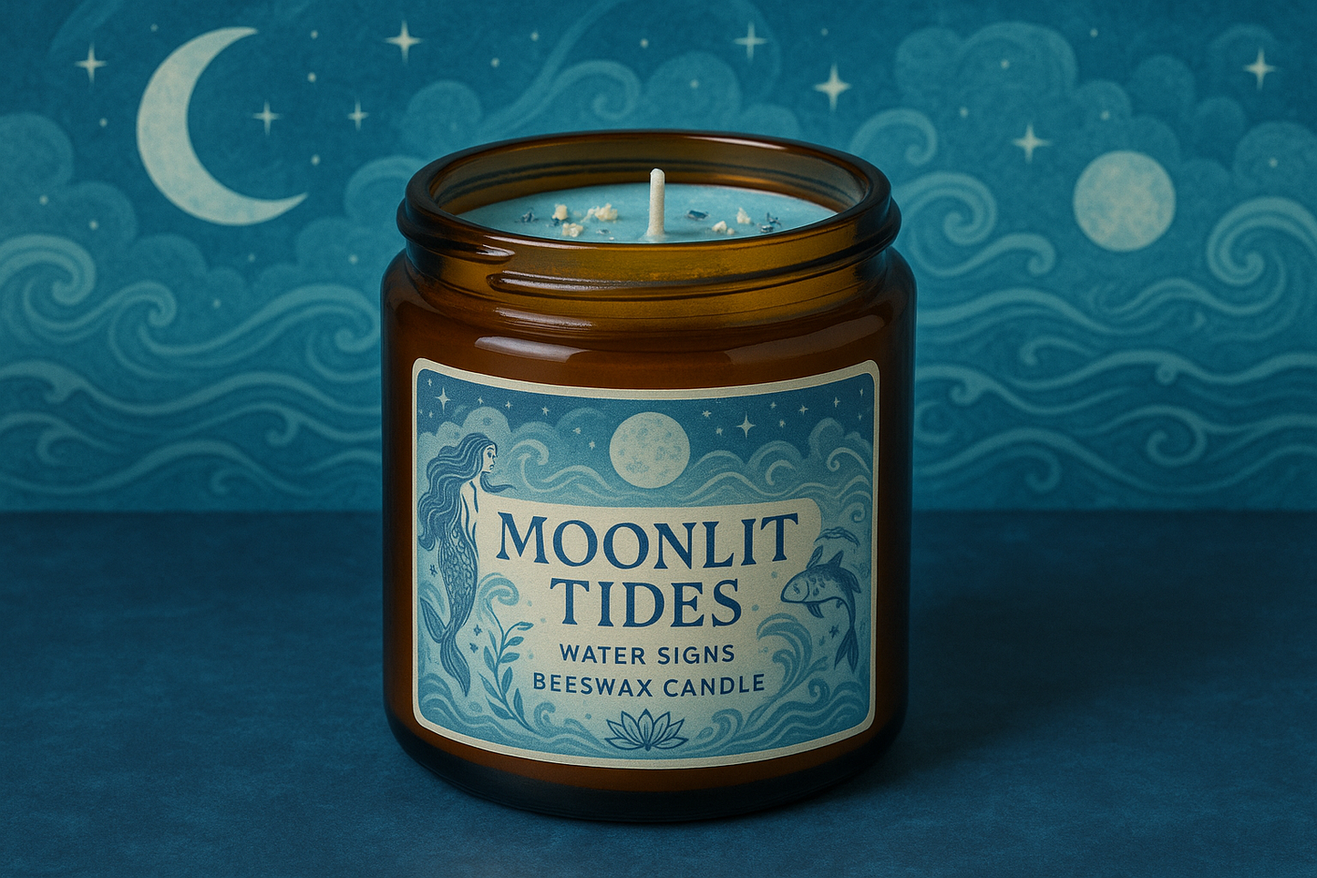 Moonlit Tides - Water Signs Candle • Cancer • Scorpio • Pisces