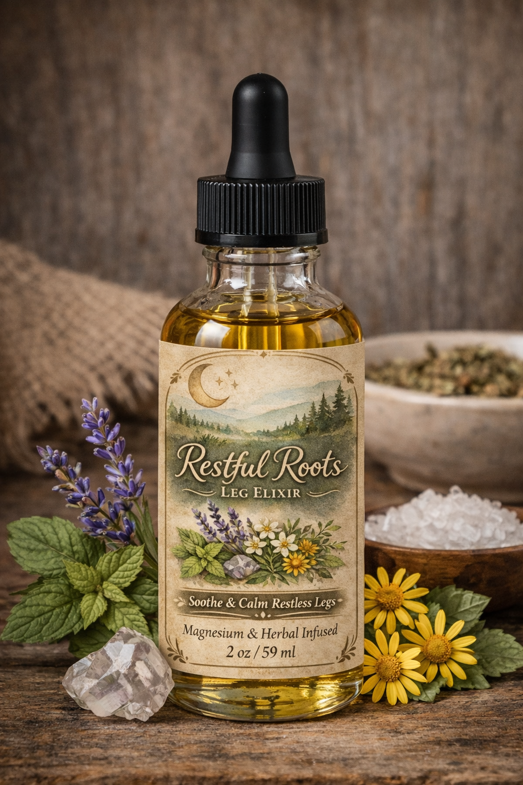 Restful Roots Leg Elixir - Calm Restless Legs