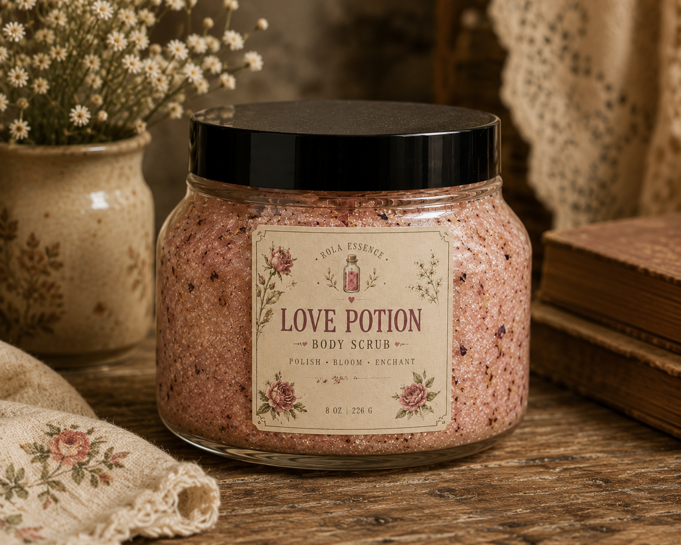 Love Potion Body Scrub - Bloom• Polish • Enchant