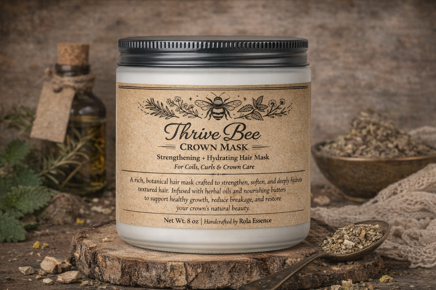 Thrive Bee Crown Mask • 4A-4C Hair Mask