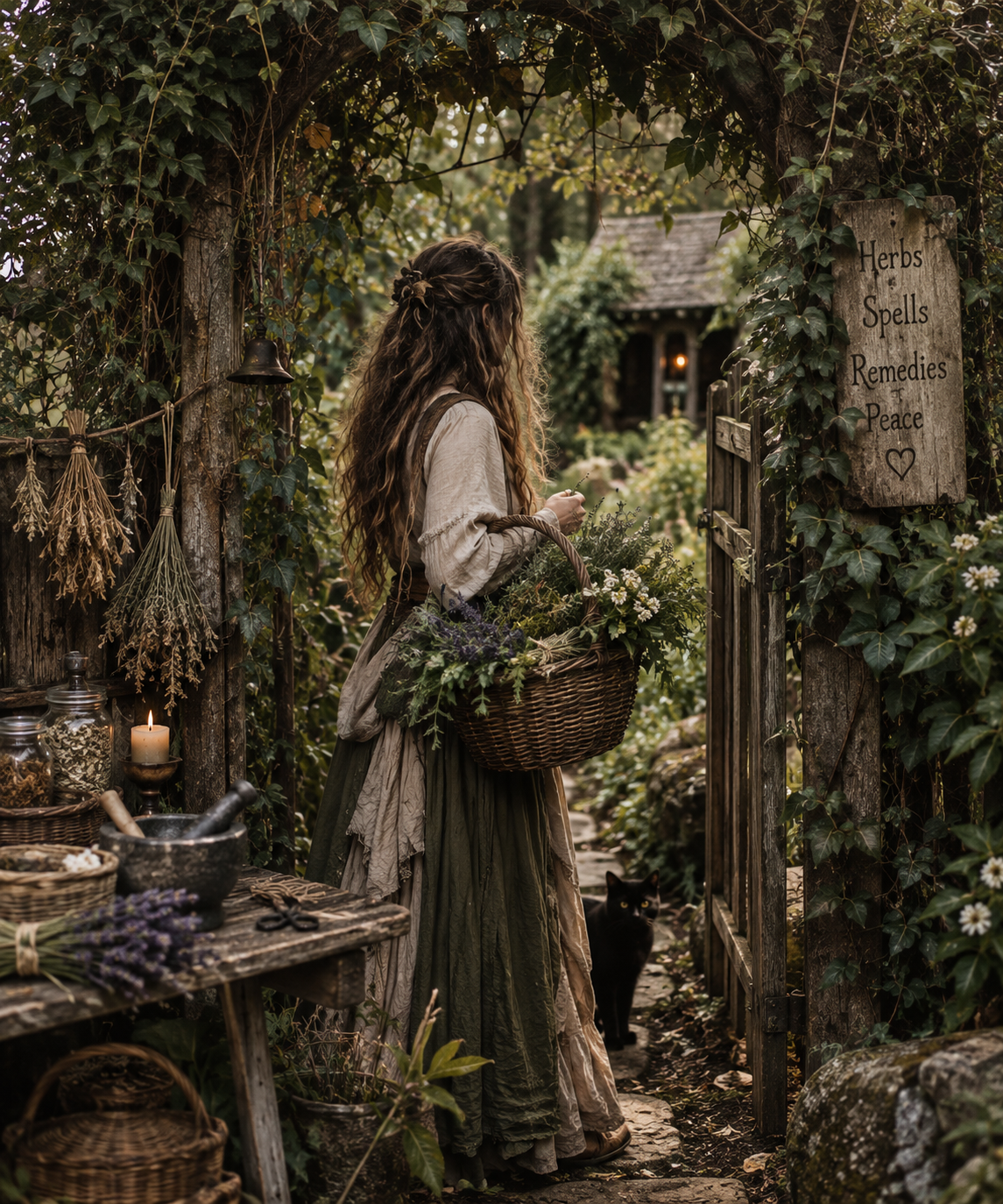 Hedgewitch Hollow Beeswax Candle | Where Wild Magic Takes Root.
