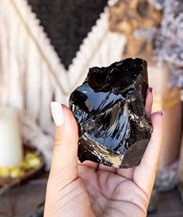 Black Obsidian Crystal — Stone of Truth, Protection & Deep Grounding