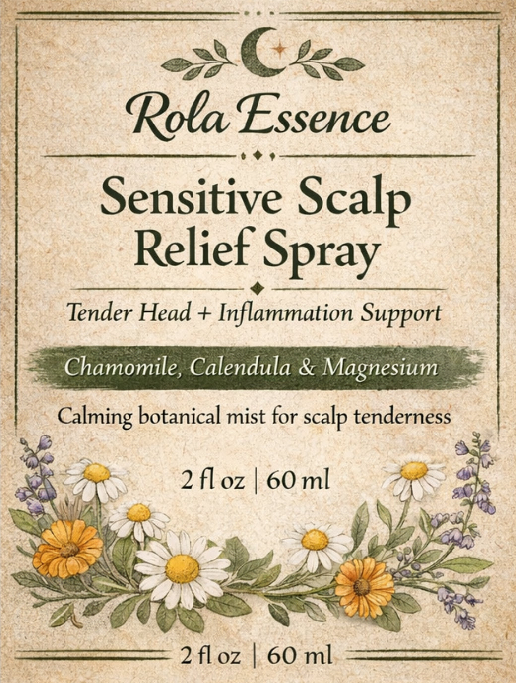 Sensitive Scalp Relief Spray - Tender Head Approved, Sensitive Scalp Treating, Inflammation Calming