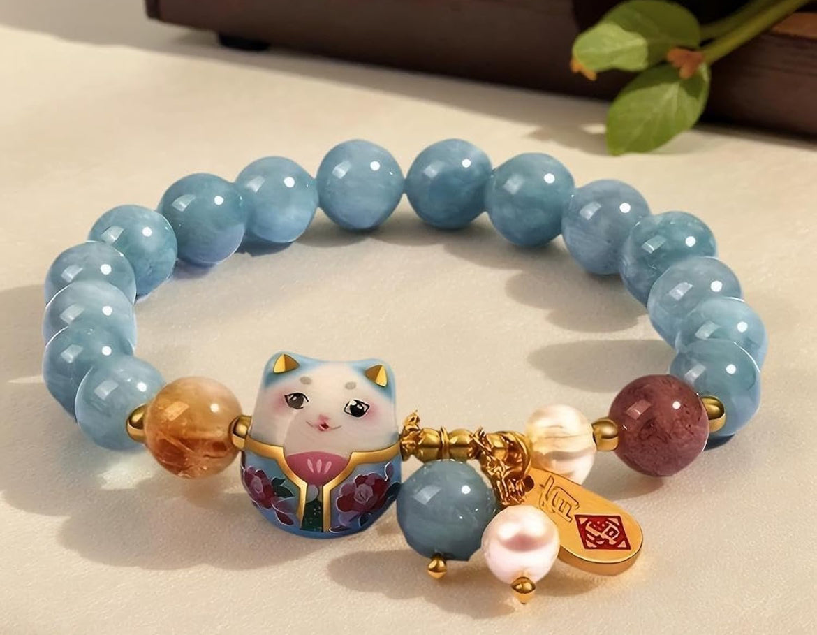 Lucky Cat Bracelet – Fortune • Protection • Prosperity