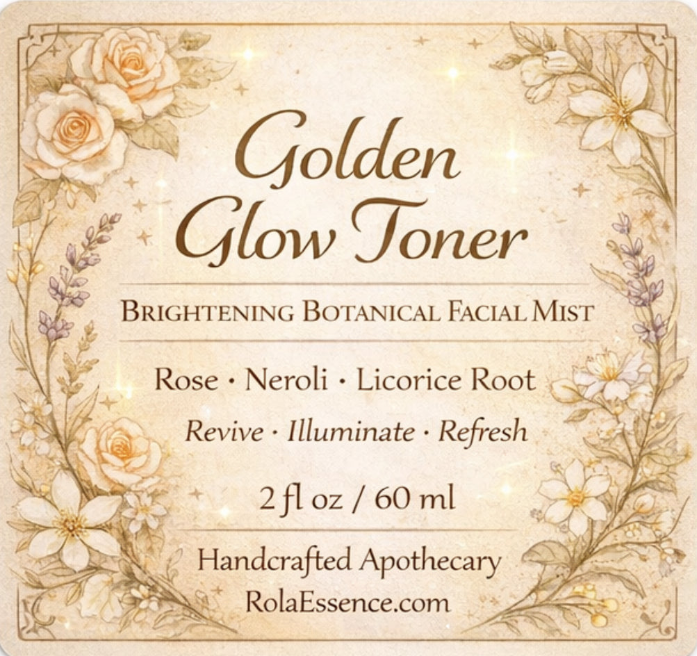 Golden Glow Toner – Brightening Botanical Facial Mist