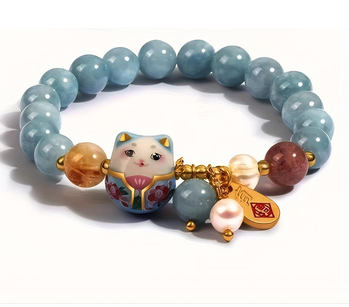 Lucky Cat Bracelet – Fortune • Protection • Prosperity