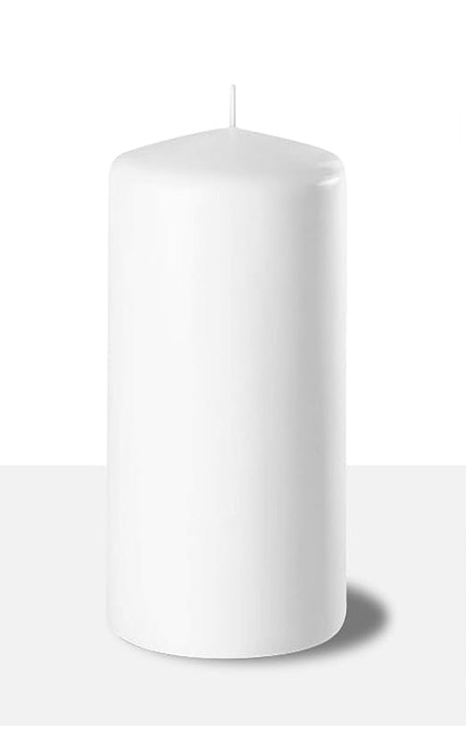 Tall White Pillar Candle