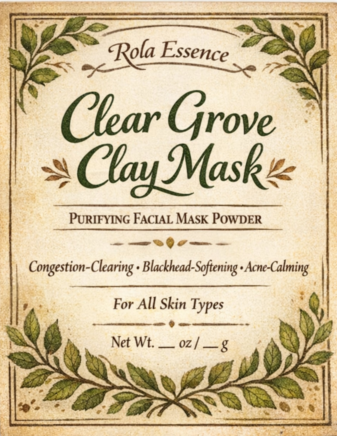 Clear Grove Clay Mask