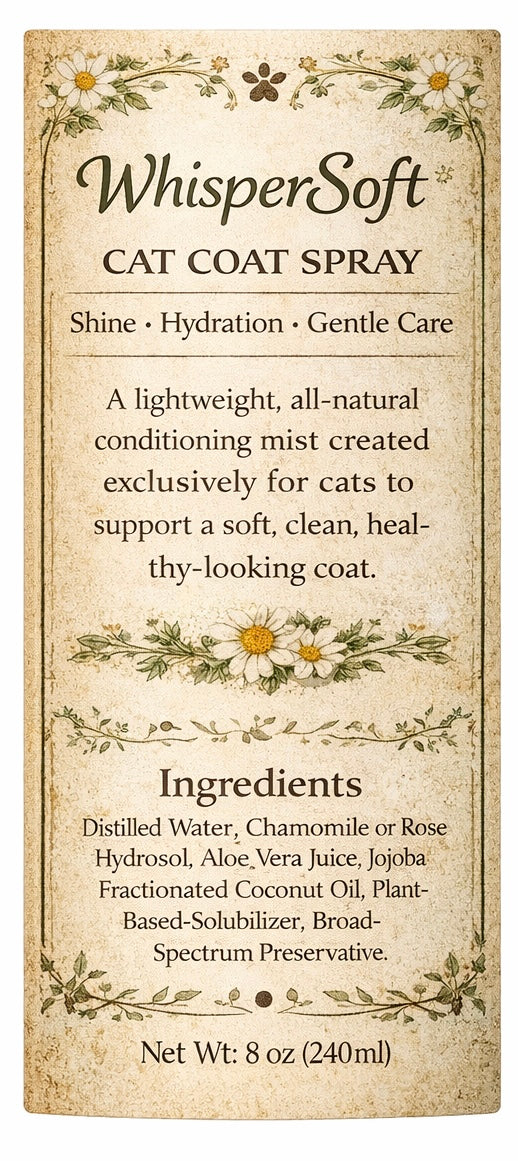 WhisperSoft - Cat Coat Conditoning & Deodorizing Spray