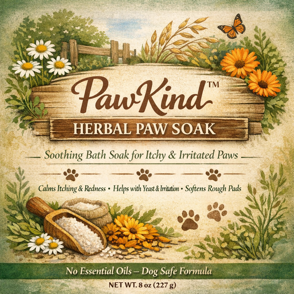 PawKind Herbal Paw Soak - For Tired, Itchy, & Irritated Paws