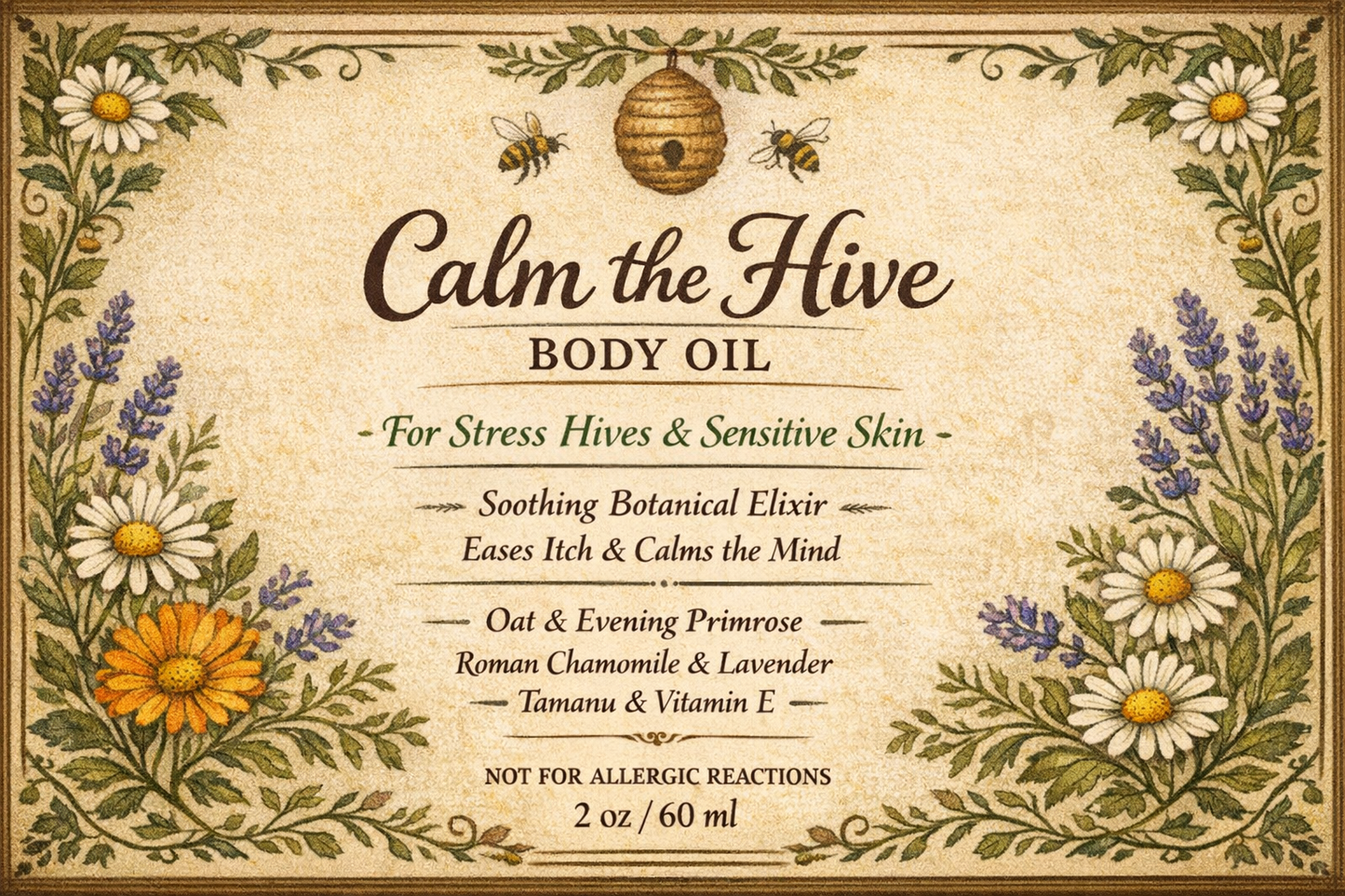 Calm the Hive Body Oil
