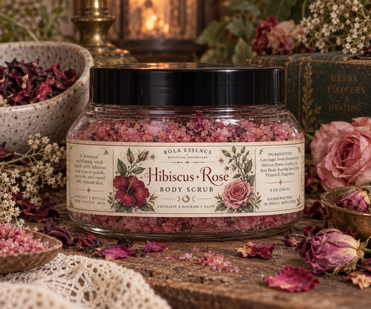 Hibiscus Rose Body Scrub – Radiance,Renewal, & Skin Polishing