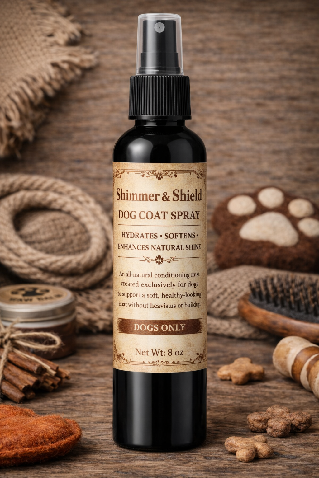 Shimmer & Shield - Dog Coat Conditioning & Deodorizing Spray