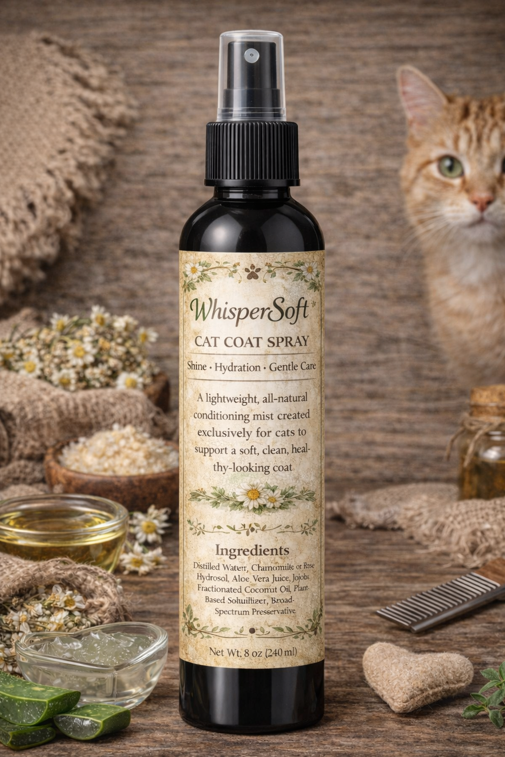 WhisperSoft - Cat Coat Conditoning & Deodorizing Spray