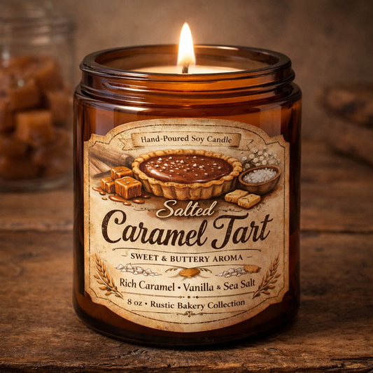 Salted Caramel Tart Candle