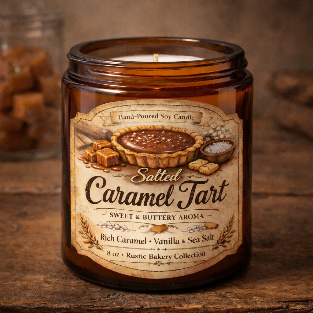 Salted Caramel Tart Candle