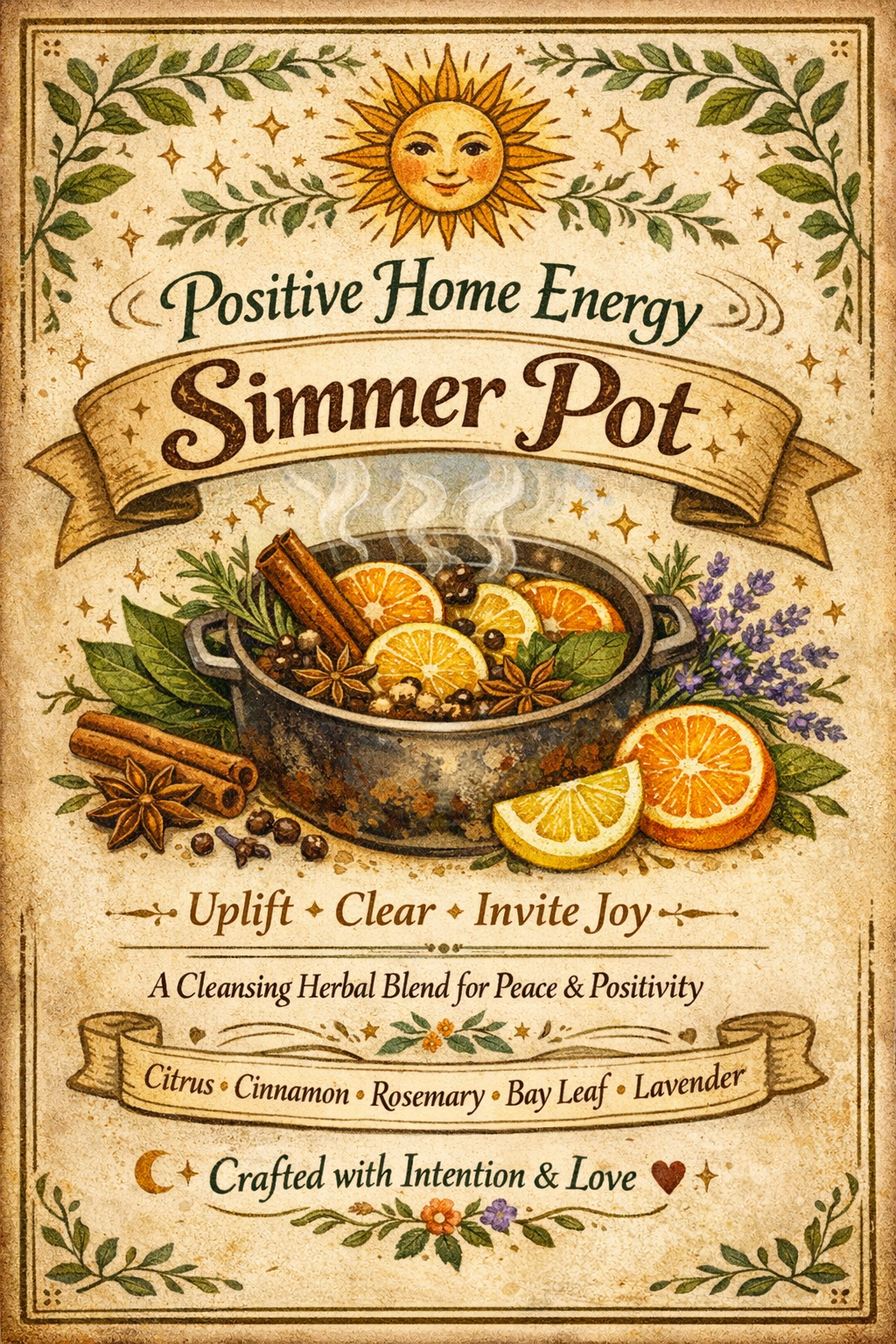Positive Home Energy Simmer Pot