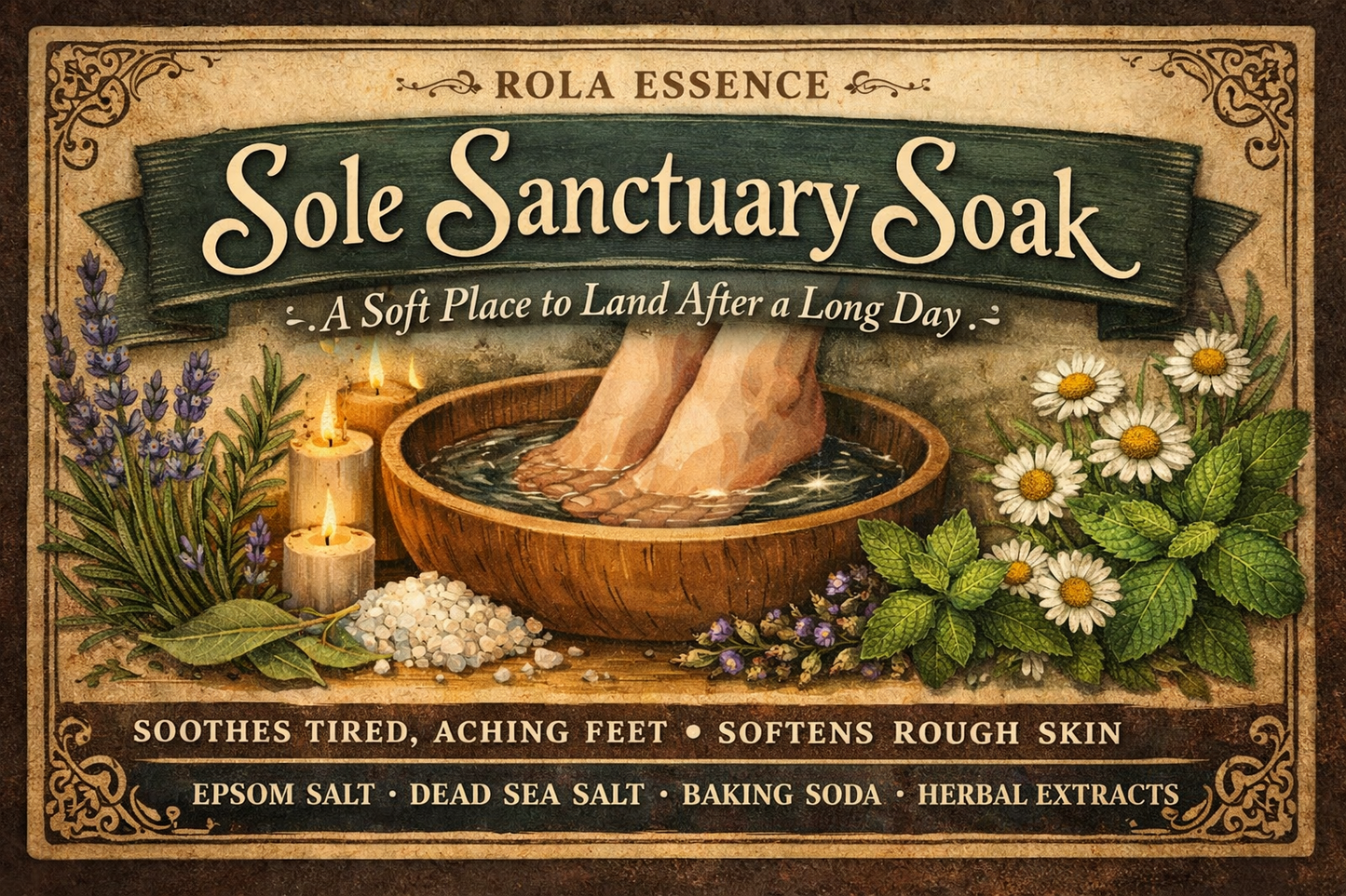 Sole Sanctuary Soak - Tired Aching Foot Soak
