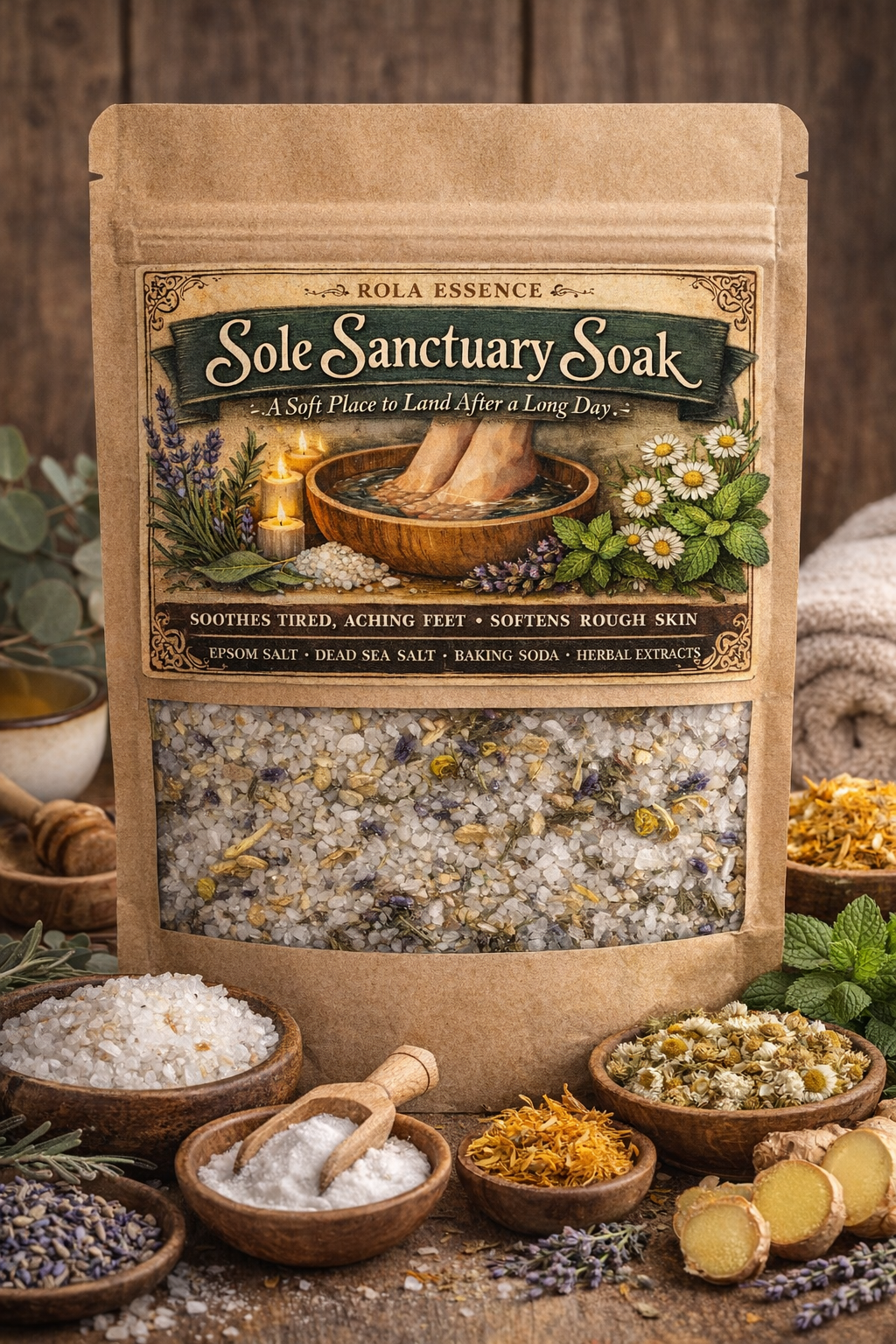 Sole Sanctuary Soak - Tired Aching Foot Soak