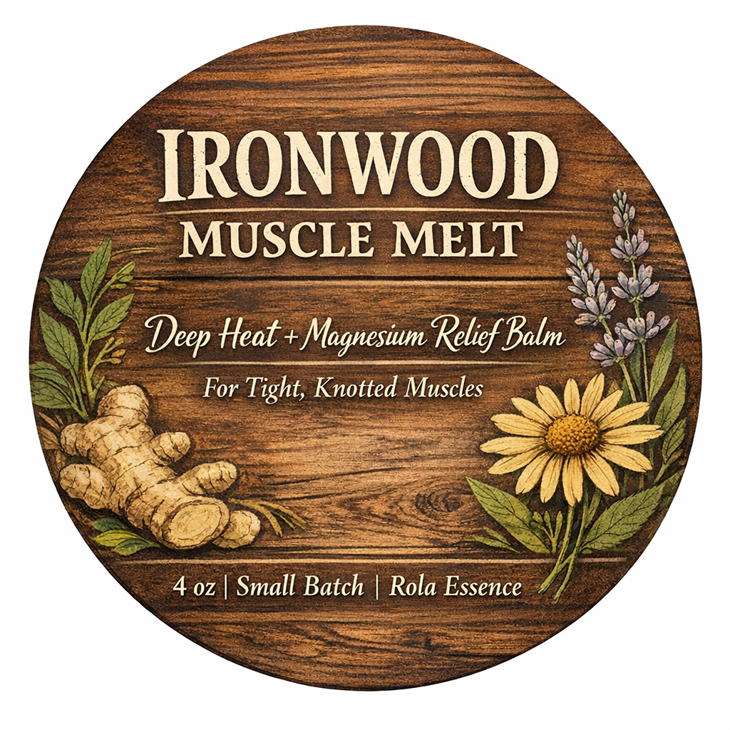 Ironwood Muscle Melt Balm - for Back Spams, Deep Muscle Pain, & Knotted Tension