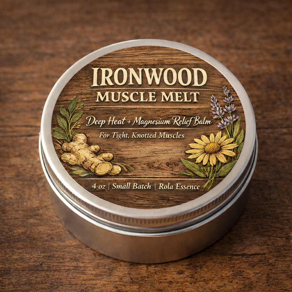 Ironwood Muscle Melt Balm - for Back Spams, Deep Muscle Pain, & Knotted Tension