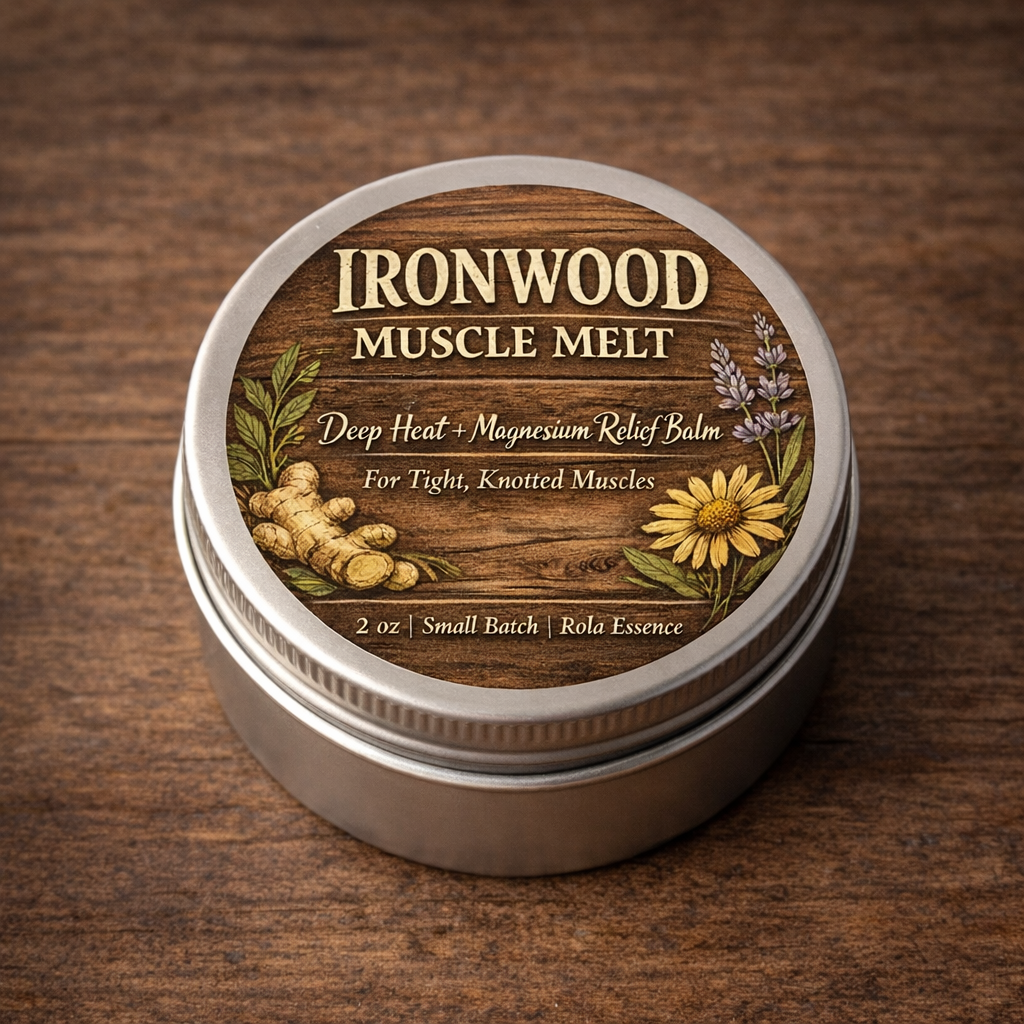 Ironwood Muscle Melt Balm - for Back Spams, Deep Muscle Pain, & Knotted Tension