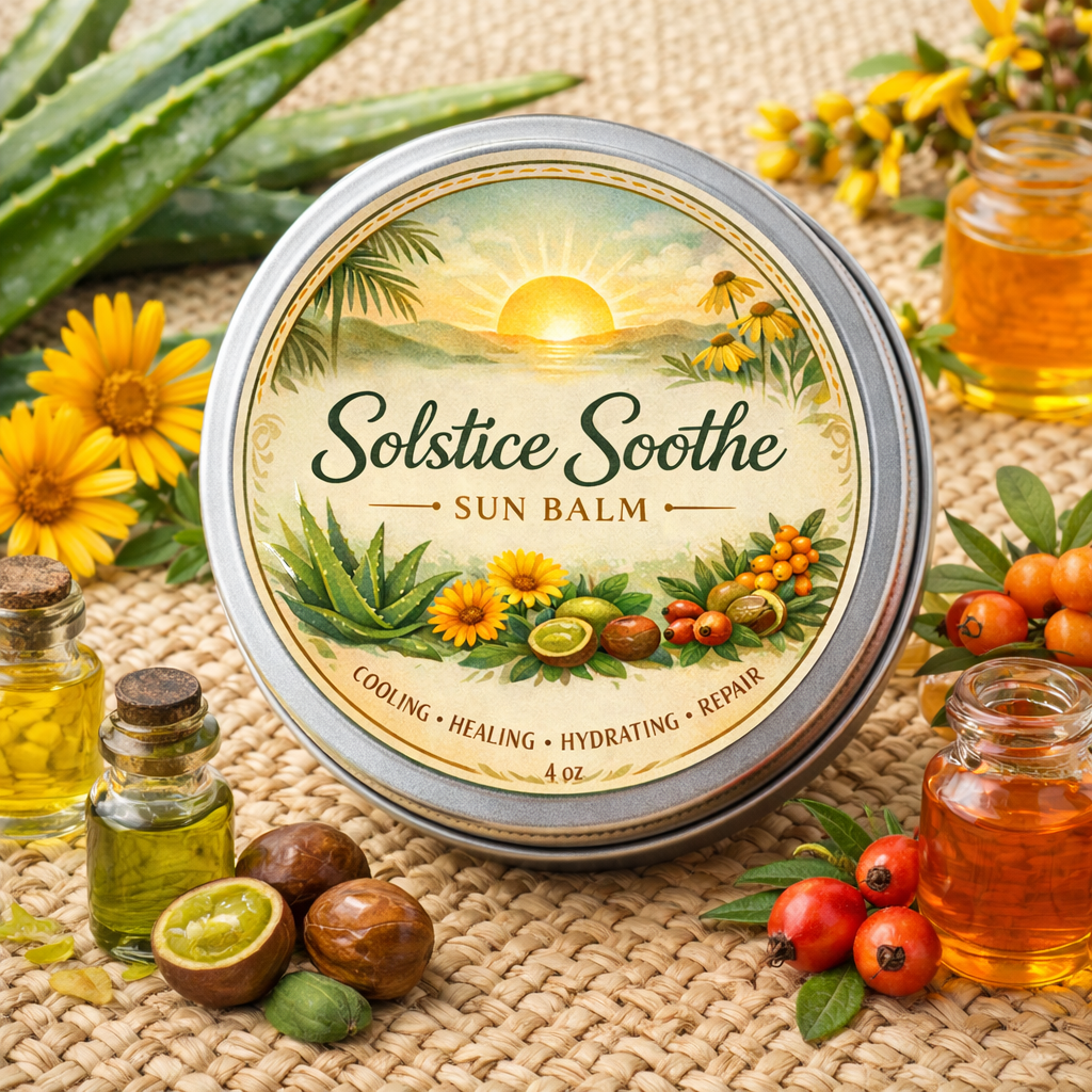 Solstice Soothe Sun Balm - Sun Burn Relief Balm