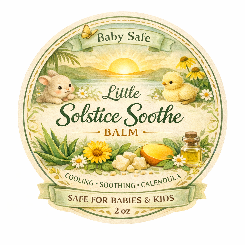 Little Solstice Soothe Balm - Baby & Kid Safe Sun Burn Balm