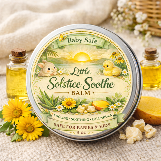 Little Solstice Soothe Balm - Baby & Kid Safe Sun Burn Balm