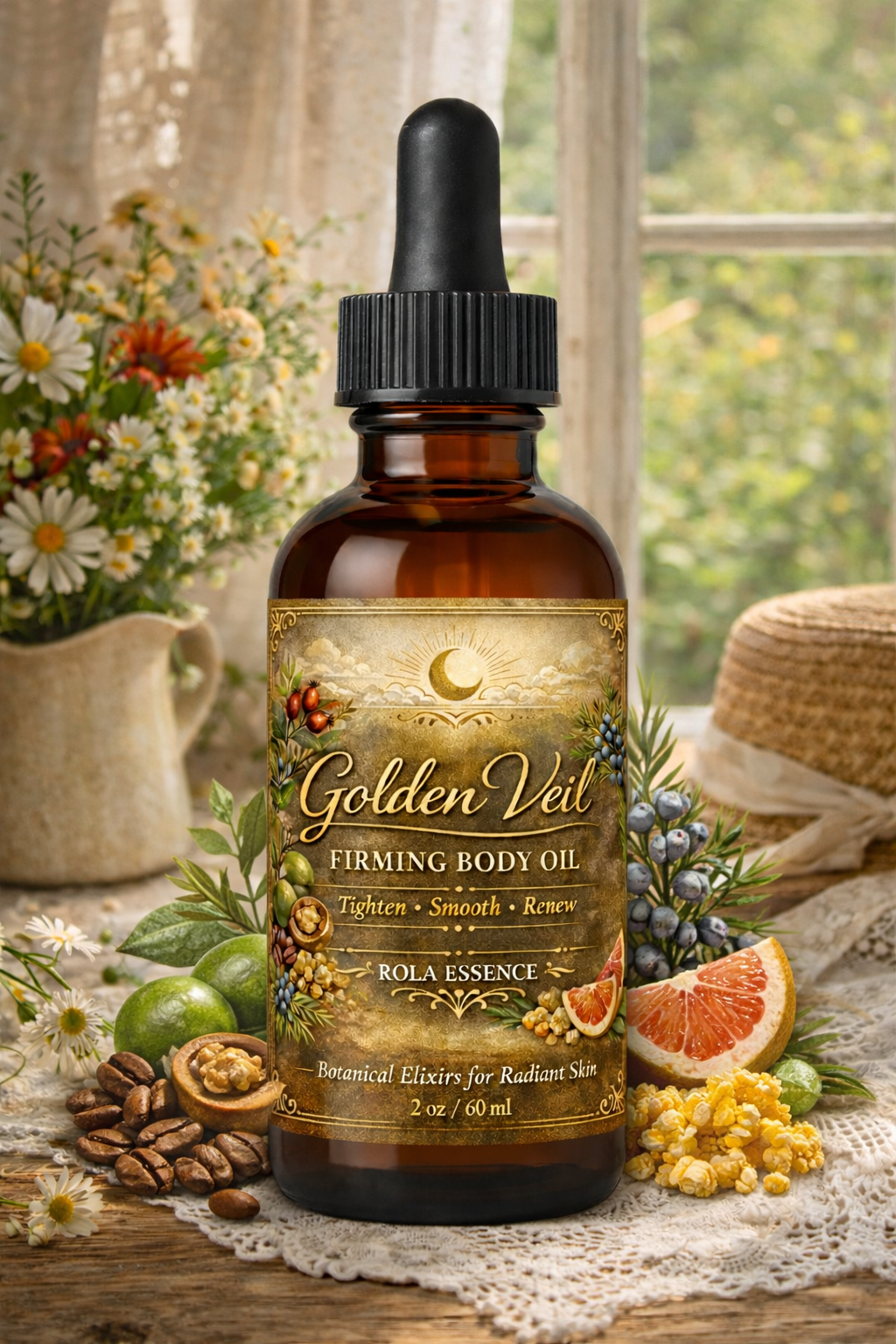 Golden Veil Firming Body Oil - Tighten • Smooth • Renew
