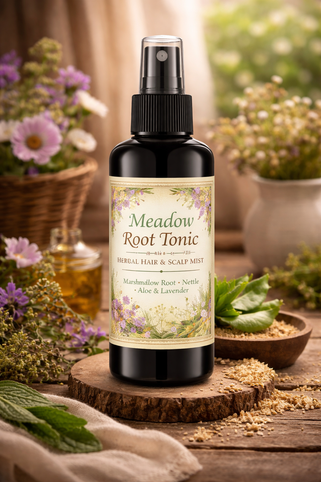 Meadow Root Tonic - Herbal Hair & Scalp Mist