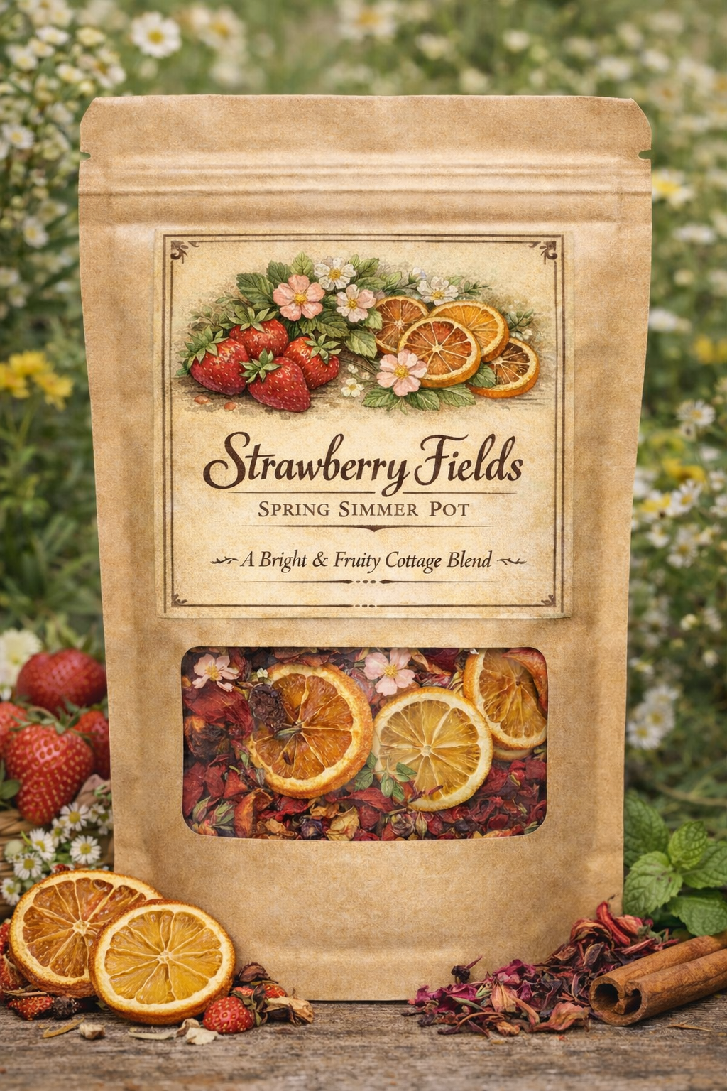 Strawberry Fields Spring Simmer Pot