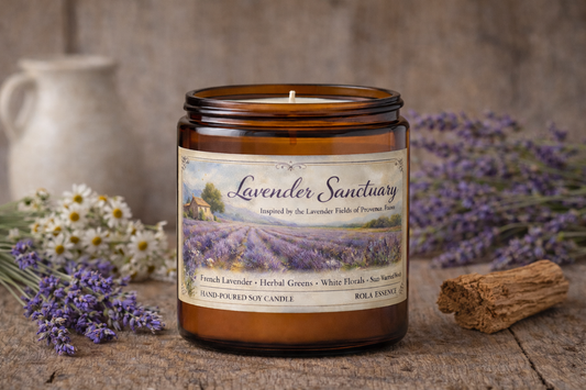 Lavender Sanctuary Candle - Lavender Fields
