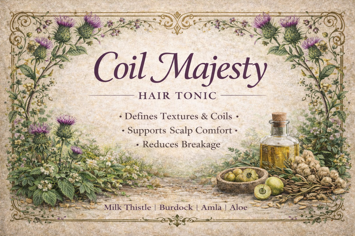 Coil Majesty Hair Tonic - For 4A-4C Hair Textures