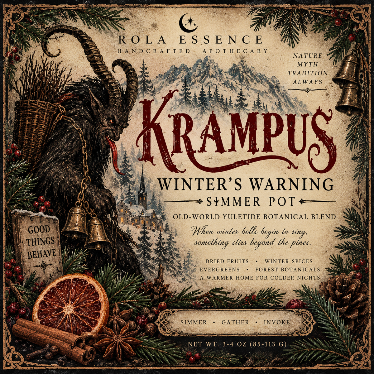 Krampus Simmer Pot – Winter’s Warning