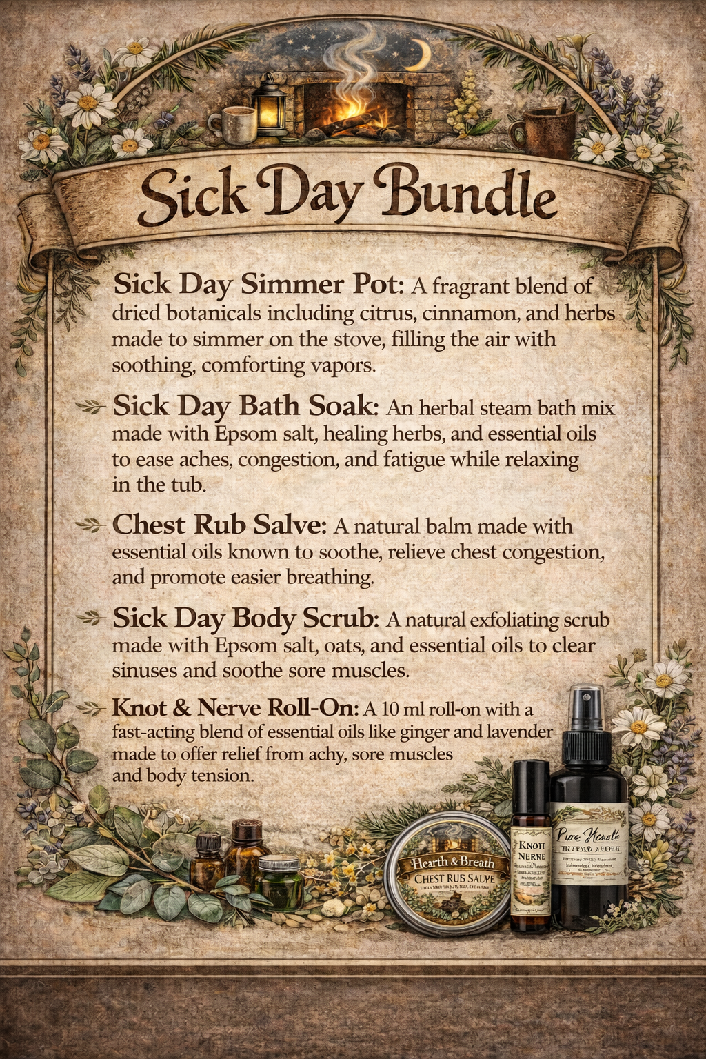Sick Day Product Bundle - Rest • Revive • Restore