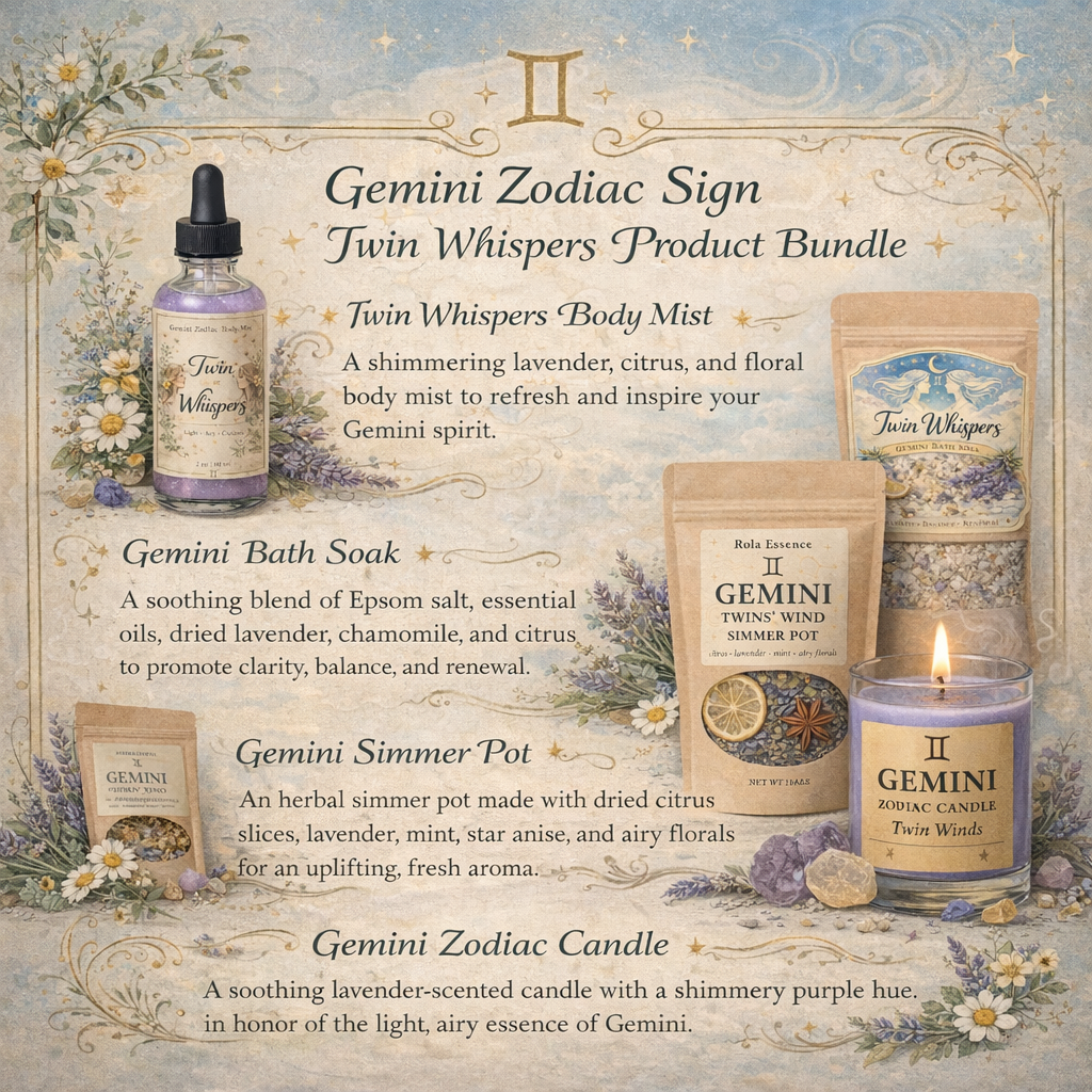 Gemini Zodiac Sign Bundle – Twin Whispers